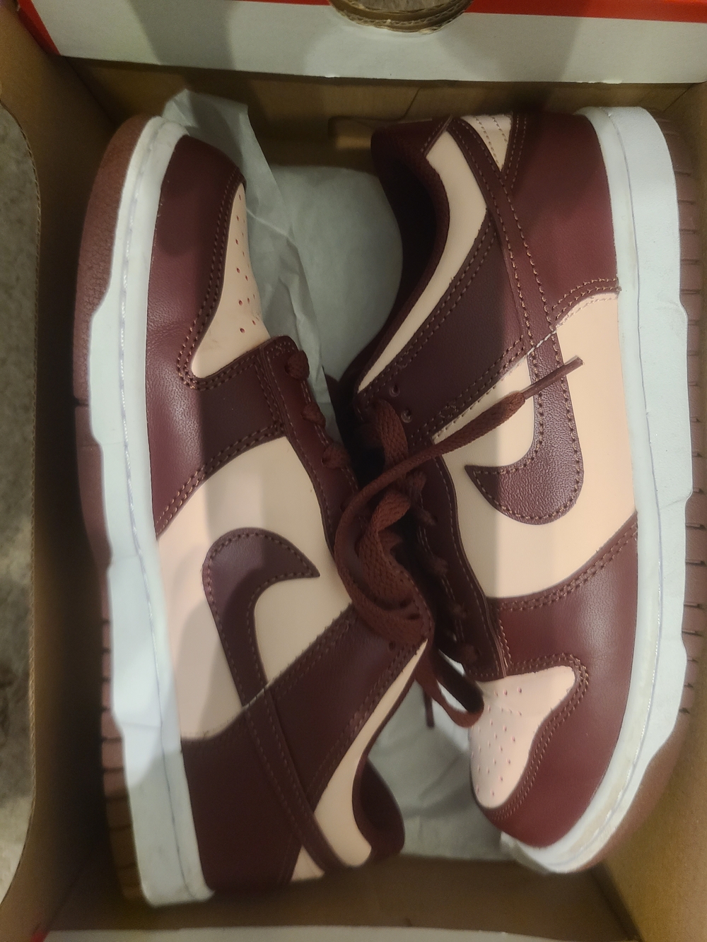 Nike Dunks Maroon and Pink EUC